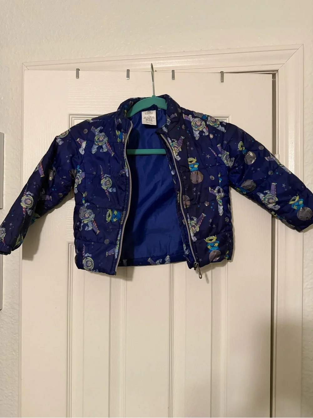 Disney Navy Space & Astronaut Print Puffer Jacket